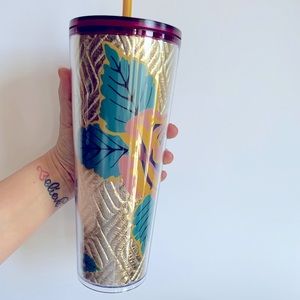 Starbucks Rose Gold Quilted Tumbler